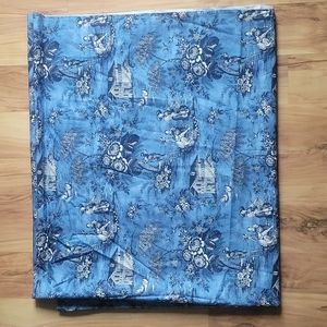 Vintage Inspired Toile De Jouy French Country Scene Fabric